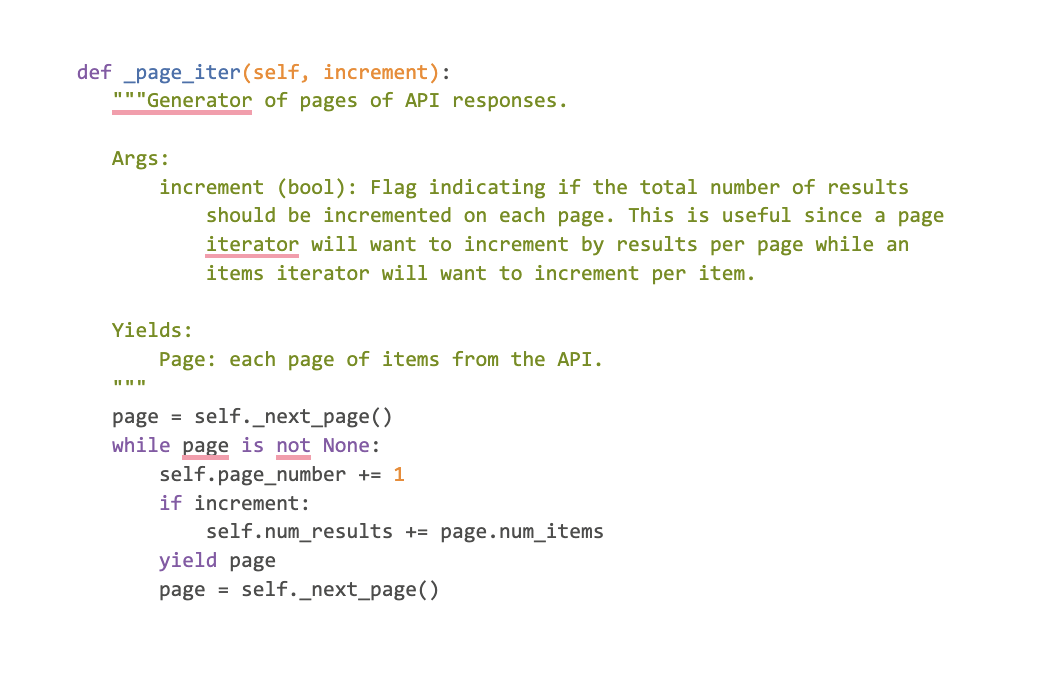 Batching through BigQuery data from Python